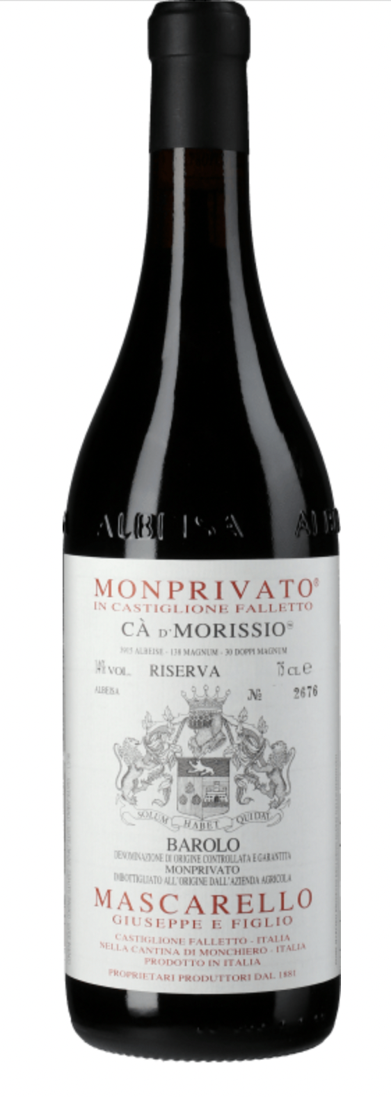 Giuseppe Mascarello Barolo Monprivato Riserva Cà d'Morissio 2014